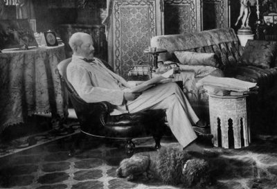 Baron Ferdinand in his study
