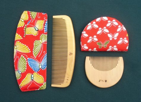 Japanese ceremonial bridal combs (Photo: C. Watts)