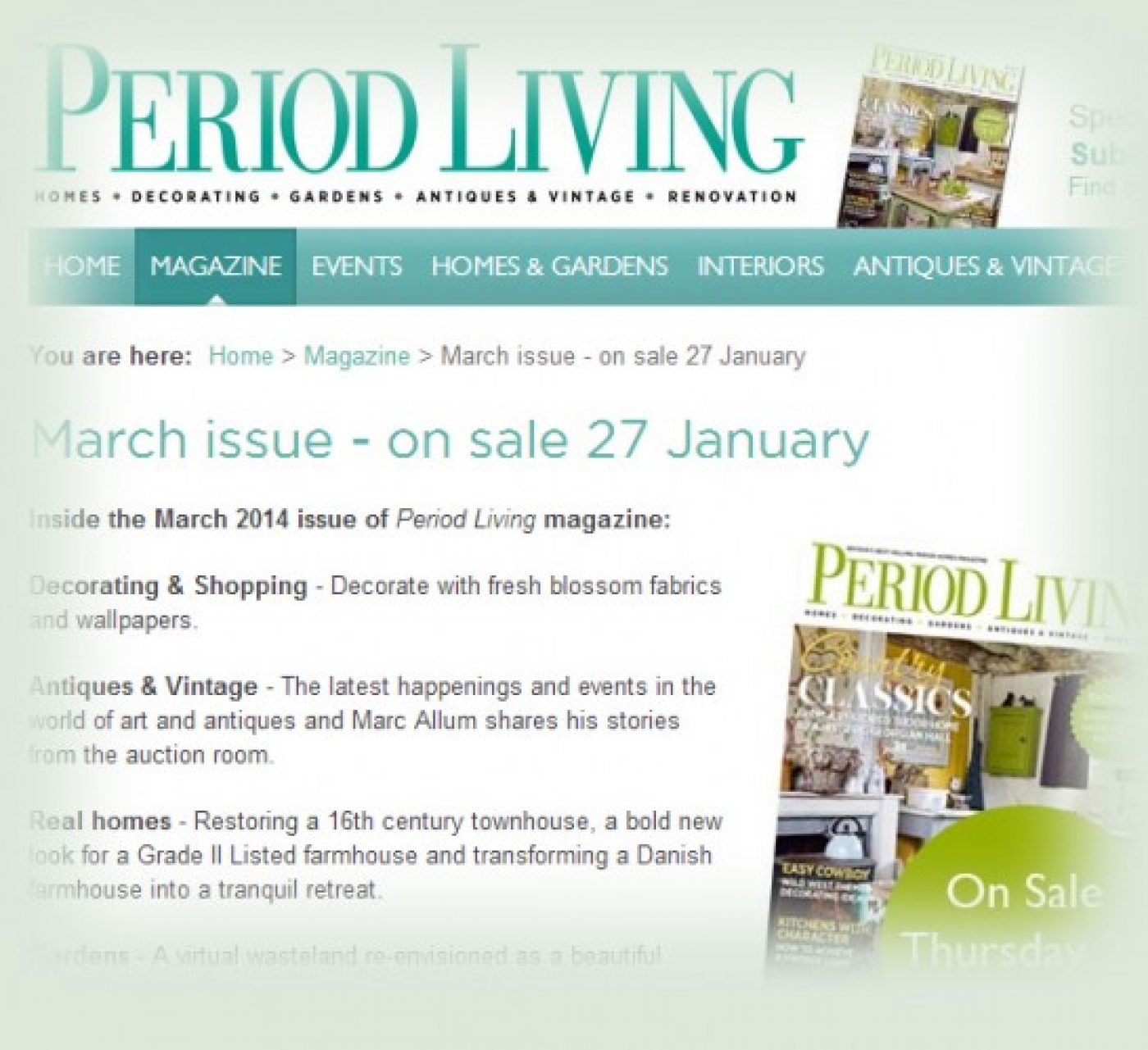 Period Living March 2014