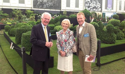 Topiary Arts stand with James, Mary Berry & Adam Henson