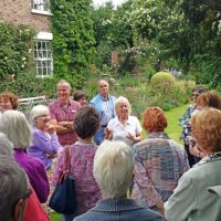 20150705 The Old Vicarage Biddy Marshall explains the history of the house and garden