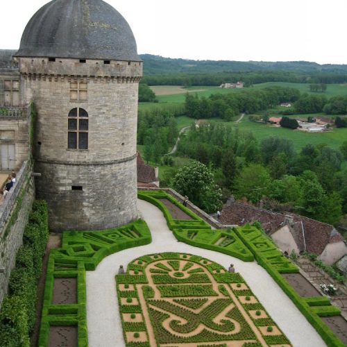 Hautefort Dordogne chateau, France 2