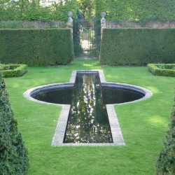 Stanhoe Hall, Norfolk, Rill Garden detail