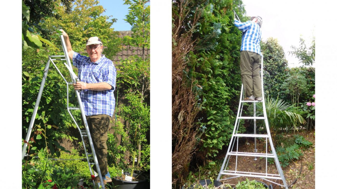 Andrew on his new Henchman Ladder HL