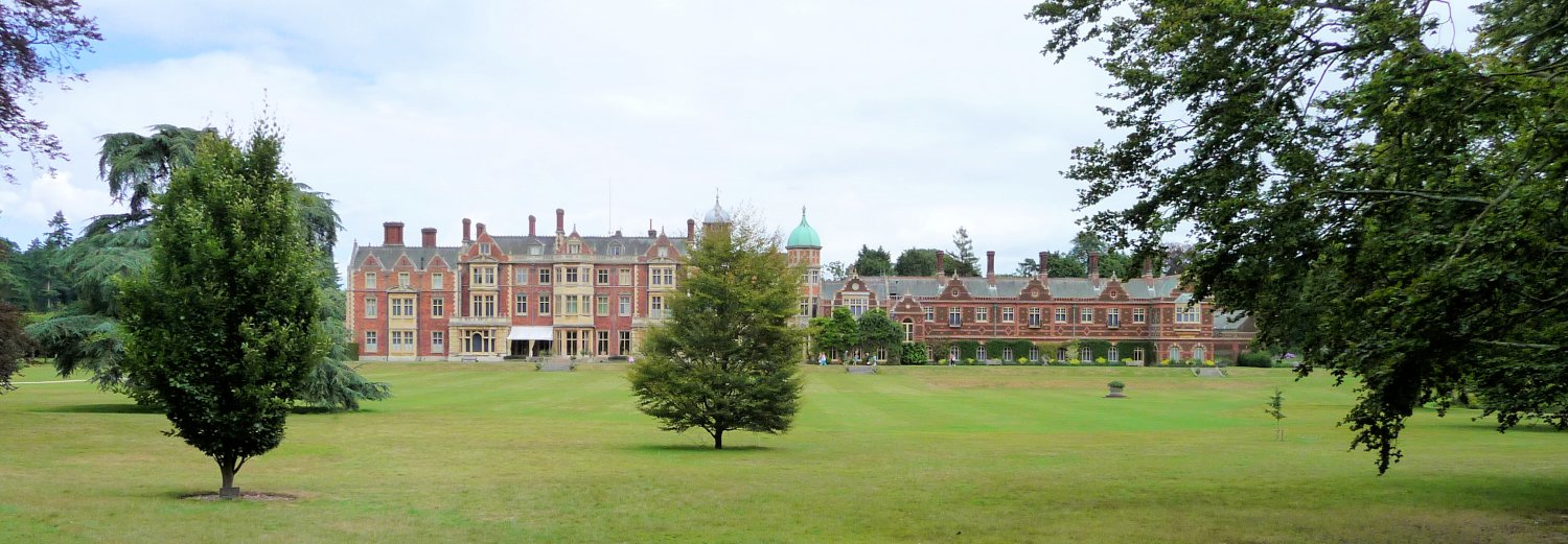 The lawn area that will become the new topiary garden at Sandringham on a visit in 2010