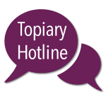 Topiary Hotline Logo with BKG